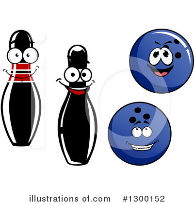 Royalty-Free (RF) Bowling Clipart Illustration by Vector Tradition SM - Stock Sample #1300152