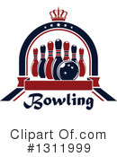 Bowling Clipart #1311999 by Vector Tradition SM