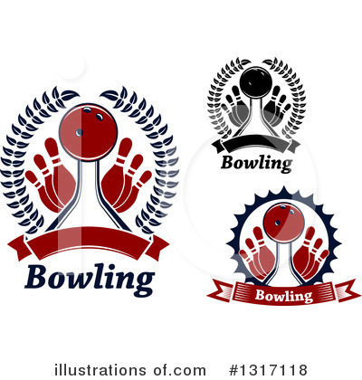 Royalty-Free (RF) Bowling Clipart Illustration by Vector Tradition SM - Stock Sample #1317118