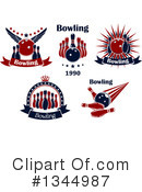 Bowling Clipart #1344987 by Vector Tradition SM