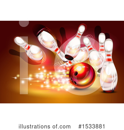 Royalty-Free (RF) Bowling Clipart Illustration by Oligo - Stock Sample #1533881