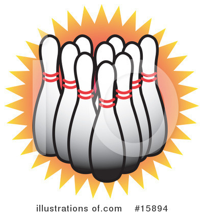 Royalty-Free (RF) Bowling Clipart Illustration by Andy Nortnik - Stock Sample #15894