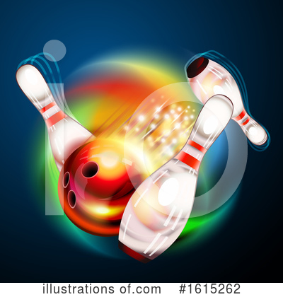 Royalty-Free (RF) Bowling Clipart Illustration by Oligo - Stock Sample #1615262