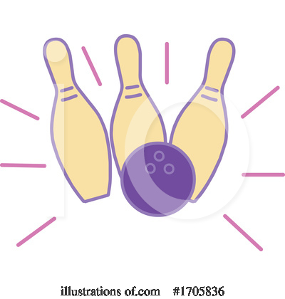 Royalty-Free (RF) Bowling Clipart Illustration by patrimonio - Stock Sample #1705836