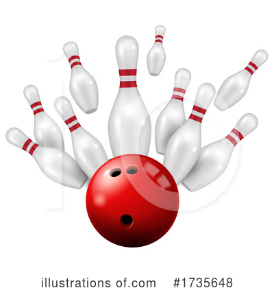 Royalty-Free (RF) Bowling Clipart Illustration by Vector Tradition SM - Stock Sample #1735648