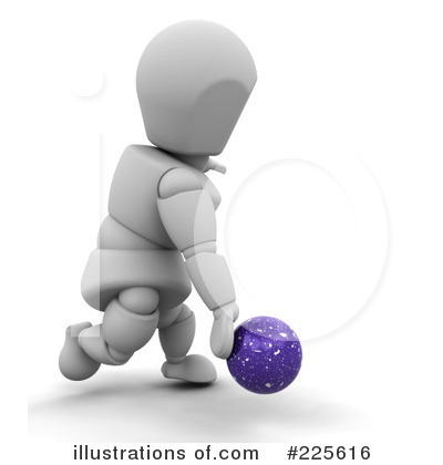 Royalty-Free (RF) Bowling Clipart Illustration by KJ Pargeter - Stock Sample #225616