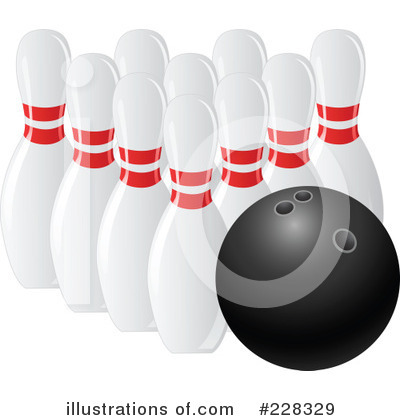 Royalty-Free (RF) Bowling Clipart Illustration by elaineitalia - Stock Sample #228329