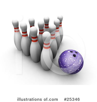Royalty-Free (RF) Bowling Clipart Illustration by KJ Pargeter - Stock Sample #25346