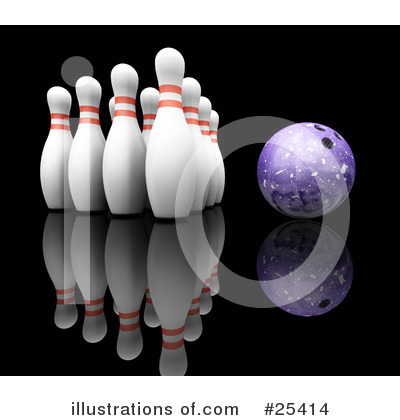 Royalty-Free (RF) Bowling Clipart Illustration by KJ Pargeter - Stock Sample #25414