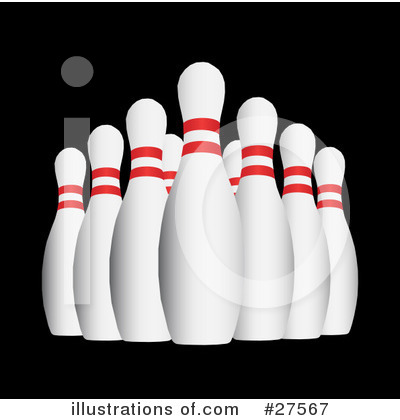 Royalty-Free (RF) Bowling Clipart Illustration by KJ Pargeter - Stock Sample #27567