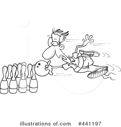 Royalty-Free (RF) Bowling Clipart Illustration by toonaday - Stock Sample #441197