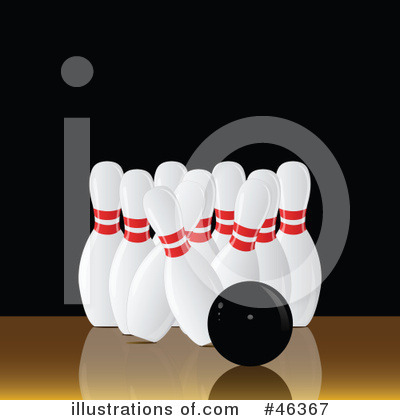 Royalty-Free (RF) Bowling Clipart Illustration by elaineitalia - Stock Sample #46367