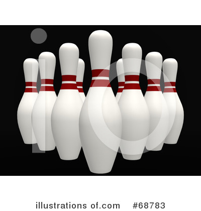 Royalty-Free (RF) Bowling Clipart Illustration by ShazamImages - Stock Sample #68783
