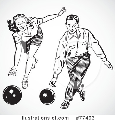 Royalty-Free (RF) Bowling Clipart Illustration by BestVector - Stock Sample #77493