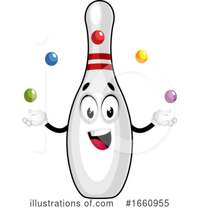 Royalty-Free (RF) Bowling Pin Clipart Illustration by Morphart Creations - Stock Sample #1660955