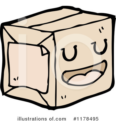 Royalty-Free (RF) Box Clipart Illustration by lineartestpilot - Stock Sample #1178495