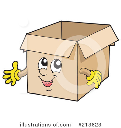 Royalty-Free (RF) Box Clipart Illustration by visekart - Stock Sample #213823