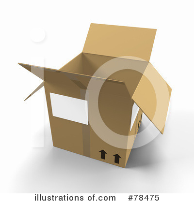 Royalty-Free (RF) Box Clipart Illustration by Leo Blanchette - Stock Sample #78475