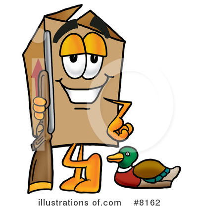 Royalty-Free (RF) Box Clipart Illustration by Mascot Junction - Stock Sample #8162