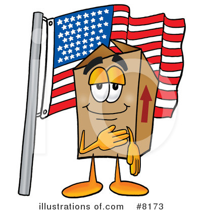 Royalty-Free (RF) Box Clipart Illustration by Mascot Junction - Stock Sample #8173