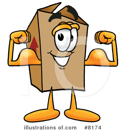 Royalty-Free (RF) Box Clipart Illustration by Mascot Junction - Stock Sample #8174