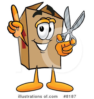 Royalty-Free (RF) Box Clipart Illustration by Mascot Junction - Stock Sample #8187