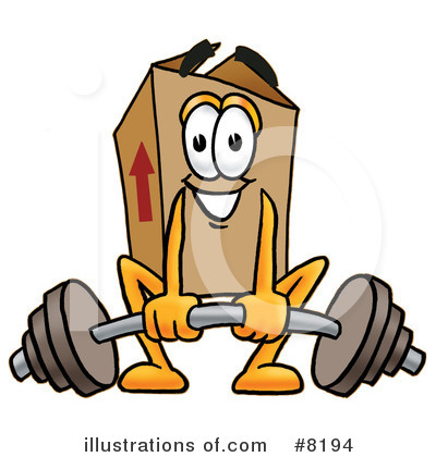 Royalty-Free (RF) Box Clipart Illustration by Mascot Junction - Stock Sample #8194