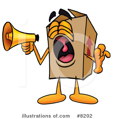 Royalty-Free (RF) Box Clipart Illustration by Mascot Junction - Stock Sample #8202