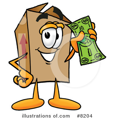 Royalty-Free (RF) Box Clipart Illustration by Mascot Junction - Stock Sample #8204