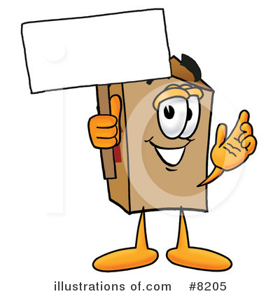 Royalty-Free (RF) Box Clipart Illustration by Mascot Junction - Stock Sample #8205