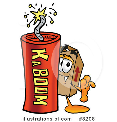 Royalty-Free (RF) Box Clipart Illustration by Mascot Junction - Stock Sample #8208