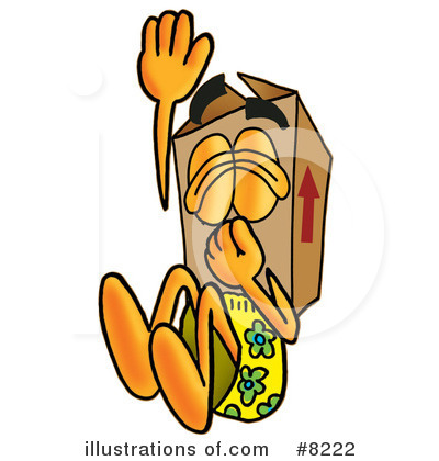 Royalty-Free (RF) Box Clipart Illustration by Mascot Junction - Stock Sample #8222
