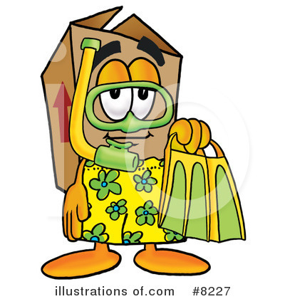 Royalty-Free (RF) Box Clipart Illustration by Mascot Junction - Stock Sample #8227
