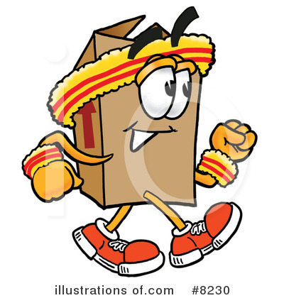 Royalty-Free (RF) Box Clipart Illustration by Mascot Junction - Stock Sample #8230