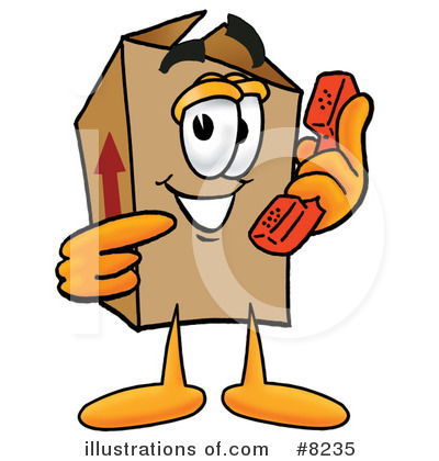 Royalty-Free (RF) Box Clipart Illustration by Mascot Junction - Stock Sample #8235