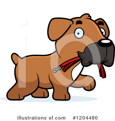 Dog Leash Clipart #1204480 by Cory Thoman