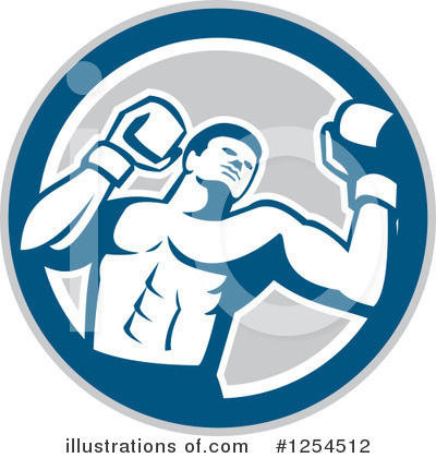 Royalty-Free (RF) Boxer Clipart Illustration by patrimonio - Stock Sample #1254512