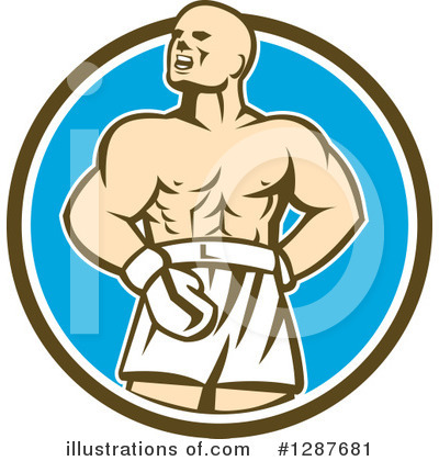 Royalty-Free (RF) Boxer Clipart Illustration by patrimonio - Stock Sample #1287681