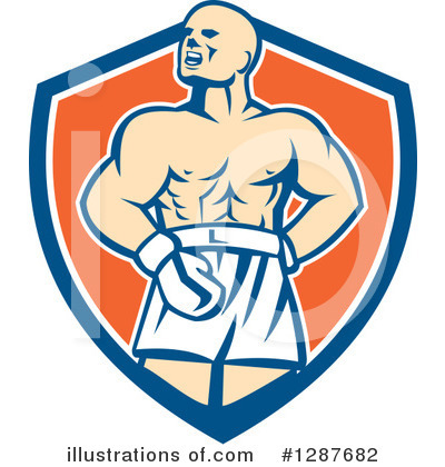 Royalty-Free (RF) Boxer Clipart Illustration by patrimonio - Stock Sample #1287682