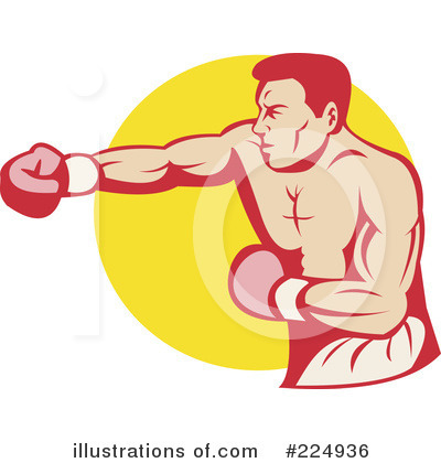 Royalty-Free (RF) Boxer Clipart Illustration by patrimonio - Stock Sample #224936