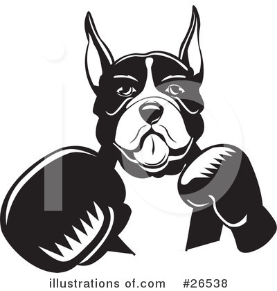 Royalty-Free (RF) Boxer Dog Clipart Illustration by David Rey - Stock Sample #26538