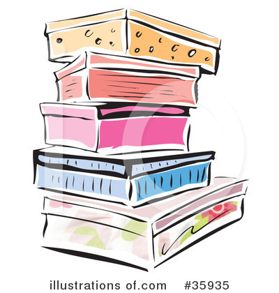 Royalty-Free (RF) Boxes Clipart Illustration by Lisa Arts - Stock Sample #35935