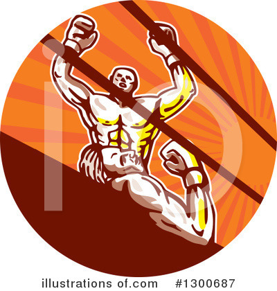 Royalty-Free (RF) Boxing Clipart Illustration by patrimonio - Stock Sample #1300687