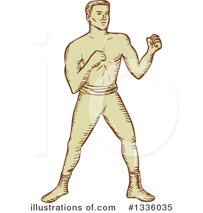 Royalty-Free (RF) Boxing Clipart Illustration by patrimonio - Stock Sample #1336035