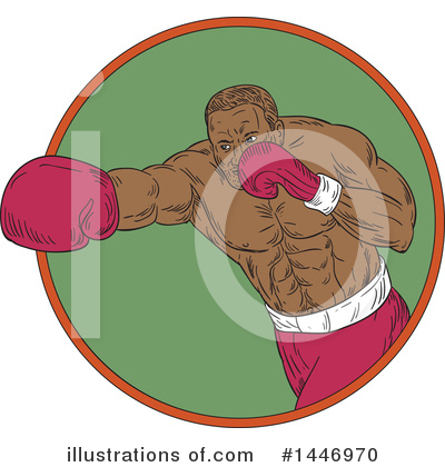 Royalty-Free (RF) Boxing Clipart Illustration by patrimonio - Stock Sample #1446970