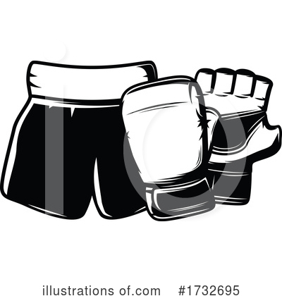 Boxing Gloves Clipart #1732695 by Vector Tradition SM