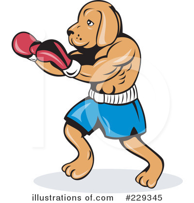 Royalty-Free (RF) Boxing Clipart Illustration by patrimonio - Stock Sample #229345