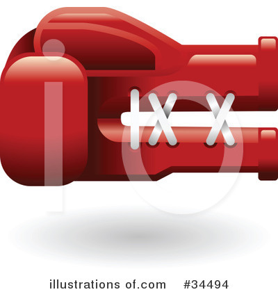 Boxing Glove Clipart #34494 by AtStockIllustration