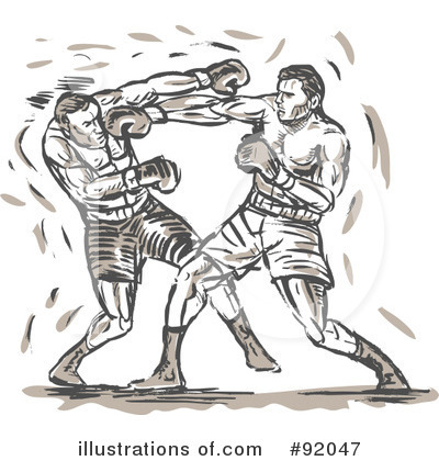 Royalty-Free (RF) Boxing Clipart Illustration by patrimonio - Stock Sample #92047