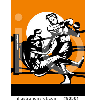Royalty-Free (RF) Boxing Clipart Illustration by patrimonio - Stock Sample #96561